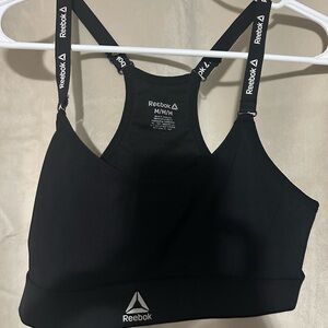 Reebok Women's Black Strappy Sports Bra